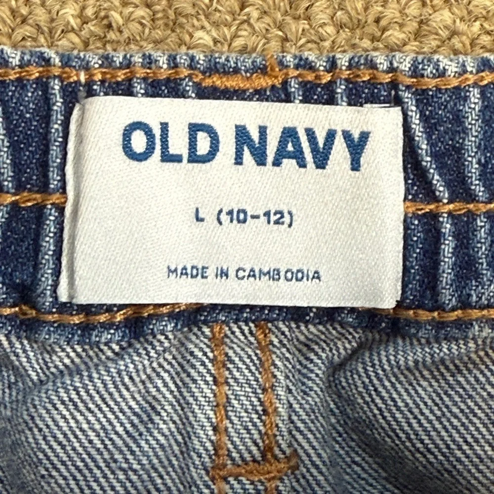 Old Navy: Girls High Waisted Button Front Jean Skirt, Size L(10-12)